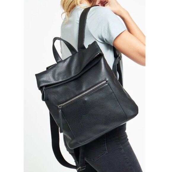Urban Expressions Handbags - URBAN EXPRESSIONS LENNON CONVERTIBLE BACKPACK PURSE-VEGAN LEATHER